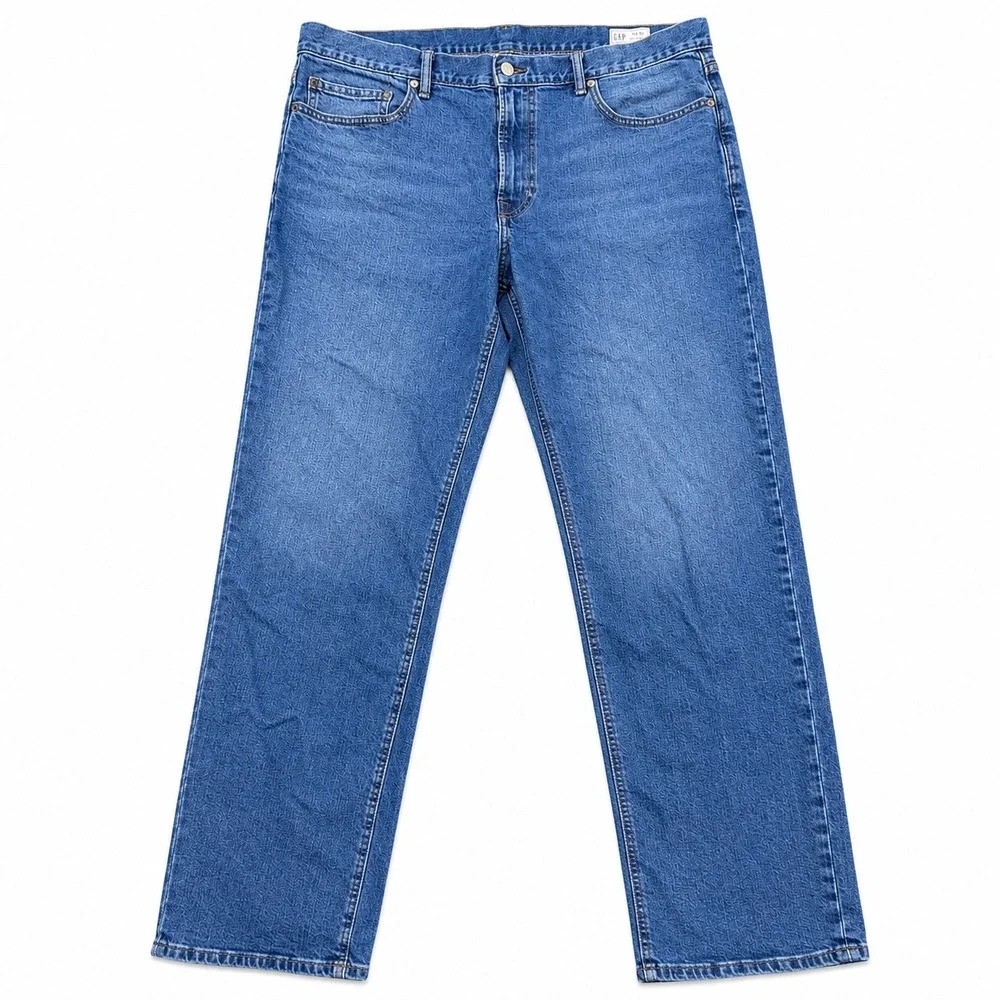 GAP Straight GapFlex Jeans Mens 38x34 Medium Wash Stretch Denim Straight Leg